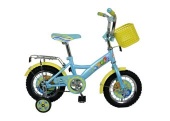 Велосипед 14д Навигатор Фиксики с корзиной желт.-голуб.