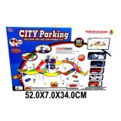 Паркинг, Эстакада, 3 уровня, машина 4шт., вертолет 1шт., деталей 107шт., коробка