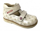 Туфли детские для девочек бежевые Mymini