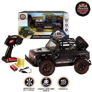 Джип Сафари р/у ПМ 020, аккум.,15км/ч,  черн.грязь