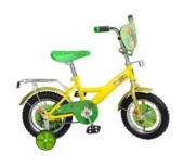 Велосипед 12д Навигатор Поезд Динозавров KITE-тип желт/зел