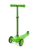Самокат Moby kids, свет., упр.наклоном, рег.рул.стойка, зеленый