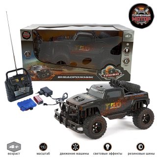 Внедорожник Трофи-рейд р/у, 1:10, надувные колеса,  4 канала, аккум. Эффект загрязненной машины