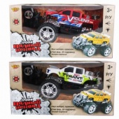 Машина р/у, 4 канала, мягкие шины, свет, звук, эл.пит.не вх.в комплект, в ассортименте