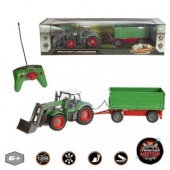 Трактор колесный с ковшом и полуприцепом р/у 1:28, 8 каналов