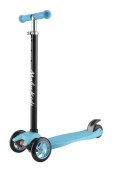 Самокат Moby kids Junior 3.0, 120 мм PU, рег. рул. стойка,  увелич. платформа, аква