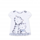 Футболка для девочек CUTE CAT Coccodrillo