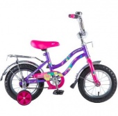 Велосипед NOVATRACK 12",TETRIS,фиолетовый,тормоз нож.,крылья цвет,багажник хромир.
