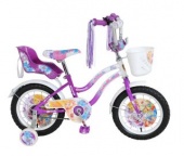 Велосипед 14д Навигатор WINX T2-тип фиол/бел с корзиной