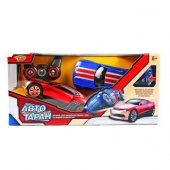 ДЕФЕКТ УПАКОВКИ Игр.набор машин р/у, Автотаран, машина 2шт., 4 канала, звук двигателя, свет фар, эл.пит.не в