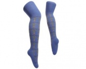 Колготки детские синие со снежинками lansa