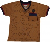 Футболка детская коричневая для мальчиков Babexi