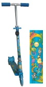 Скутер Монстрики трехколес., голуб., 125 мм PVC светящ., (100% легкосплавн.)