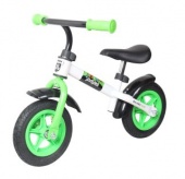 Беговел Moby Kids KidRun 10, 10" надувн. кол., пластиков обод. Крылья, бел-зелен.