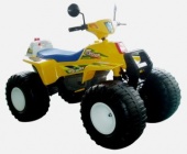 Квадроцикл эл. желт. 122см., Биг Рейсер.,12В