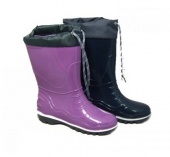 Сапоги резиновые сиреневые с меховым вкладышем Nordman