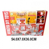 Игр.набор Полицейский участок, машина инерц. 2шт, деталей 91шт.