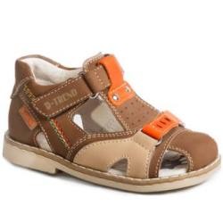 Сандалии для мальчиков коричневые закрытые Dummi