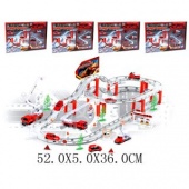 Автотрек эл., Пожарная служба, машина металл 6шт., детелей 53шт., аксессуары, в ассорт., эл.пит.не вх.в комплект