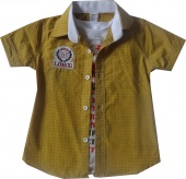 Рубашка желтая для мальчиков Babexi в комплекте с футболкой