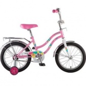 Велосипед NOVATRACK 16", TETRIS, розовый, тормоз нож., крылья и багажник хром.