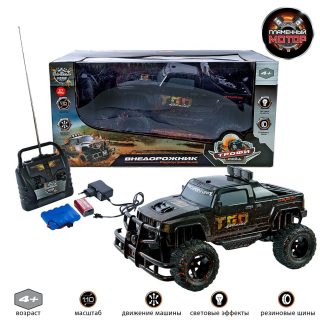 Внедорожник Трофи-рейд  р/у, 1:10, надувные колеса,  4 канала, аккум. Эффект загрязненной машины