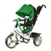 Велосипед 3кол. Comfort, светомуз.панель, 12/10" кол., зелен.