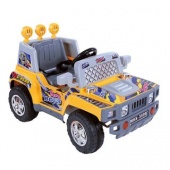 Машина-внедорожник эл. Тайга, желт., свет, звук, аккум 6V/7AH ,25W