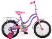 Велосипед NOVATRACK 14",TETRIS,фиолетовый,тормоз нож.,крылья цвет,багажник хромир.