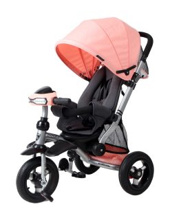 Велосипед-коляска 3кол. Stroller trike 10x10 AIR Car, персик.