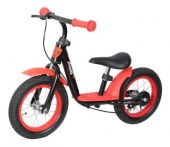 Беговел Moby Kids KidRun 12, 12" надувн. кол., метал. обод, ручн.тормоз. Крылья, красн.-черн.