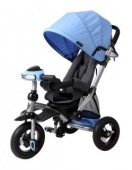 Велосипед-коляска 3кол. Stroller trike 10x10 AIR Car, син.