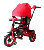 Велосипед 3кол. с разворотным сиденьем Leader 360° 12x10 AIR Car, красн.