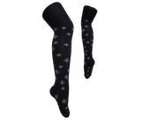 Колготки черные детские снежинки lansa