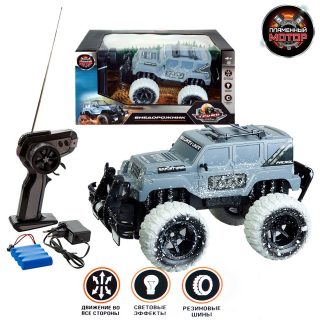 Внедорожник Трофи-рейд 4*4 р/у, 1:16, надувные колеса,  4 канала, аккум. Эффект заснеженной машины