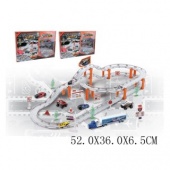 Автотрек эл., Супер ралли, машина металл.6шт.,эл.пит.не вх.в комплект, в ассортименте