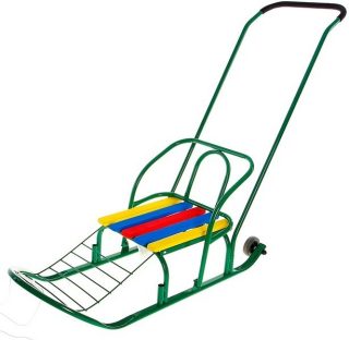 Санки Кирюша-7ШК зеленые