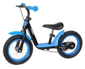 Беговел Moby Kids KidRun 12, 12" надувн. кол., метал. обод, ручн.тормоз. Крылья, син.-черн.