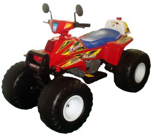 Квадроцикл эл. красн. 122см., Биг Рейсер.,12В