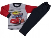 Костюм пижама для мальчиков красный с машинкой Babexi