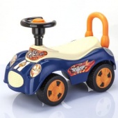 Машина-каталка Вояж темн.-син., гудок, кор.