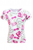 Футболка розовая для девочек Miss Grant