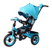 Велосипед 3кол. с разворотным сиденьем Leader 360° 12x10 AIR Car, бирюз.