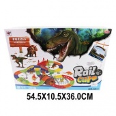 Автотрек, 211 дет., машина 1шт, динозавры, аксессуары, эл.пит.не вх.в комп.