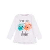 Лонгслив для девочек COTTON CANDY Coccodrillo