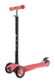 Самокат Moby kids Junior 3.0, 120 мм PU, рег. рул. стойка,  увелич. платформа, красн.