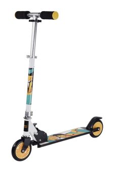 Скутер X-Match WOW Animals, 125 мм PVC, желт.-сер.