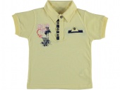 Футболка поло детская желтая для мальчиков Babexi