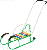 Санки Лео-4К зеленые