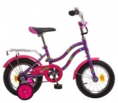 Велосипед NOVATRACK 12",TETRIS,фиолетовый,тормоз нож.,крылья цвет,багажник хромир.,